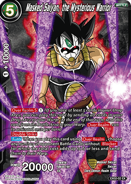 Masked Saiyan, the Mysterious Warrior - Expansion Deck Box Set 02: Dark Demon's Villains - Expansion Rare - EX02-02