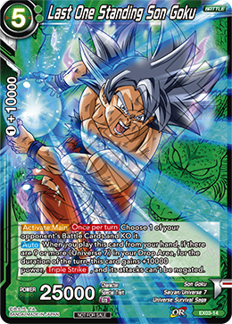 Last One Standing Son Goku (Event Pack 2 - 2018) - Promotion Cards - Promo - EX03-14