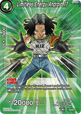 Limitless Energy Android 17 - Expansion Deck Box Set 03: Ultimate Box - Expansion Rare - EX03-17