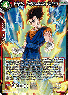 Vegito, Polymorphic Potara - Special Anniversary Set - Expansion Rare - EX06-02