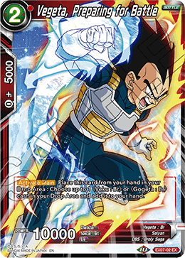 Vegeta, Preparing for Battle - Expansion Deck Box Set 07: Magnificent Collection - Fusion Hero - Expansion Rare - EX07-02