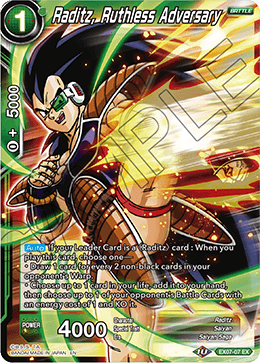 Raditz, Ruthless Adversary - Expansion Deck Box Set 07: Magnificent Collection - Fusion Hero - Expansion Rare - EX07-07