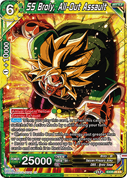 SS Broly, All-Out Assault - Expansion Deck Box Set 08: Magnificent Collection - Forsaken Warrior - Expansion Rare - EX08-06