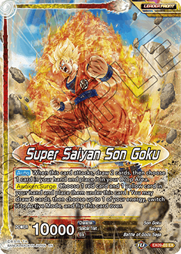 Super Saiyan Son Goku // SSG Son Goku, Surge of Divinity - Revision Pack 2020 - Expansion Rare - EX09-03