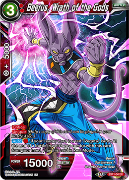 Beerus, Wrath of the Gods - Expansion Deck Box Set 11: Universe 7 Unison - Expansion Rare - EX11-04