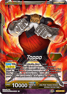 Toppo // Toppo, Candidate of Destruction - Expansion Deck Box Set 12: Universe 11 Unison - Expansion Rare - EX12-01