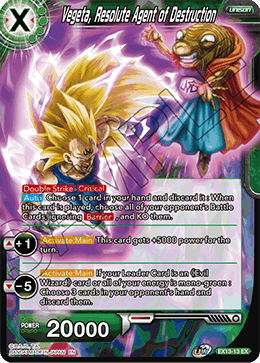 Vegeta, Resolute Agent of Destruction - Special Anniversary Set 2020 - Expansion Rare - EX13-13