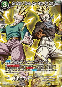 Son Goten & Trunks, Super Saiyan Tag Team - Expansion Deck Box Set 14: Battle Advanced - Expansion Rare - EX14-04