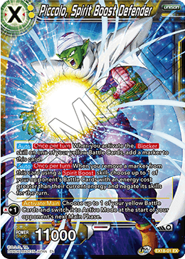 Piccolo, Spirit Boost Defender - Expansion Deck Box Set 18: Namekian Boost - Expansion Rare - EX18-01