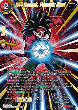 SS4 Bardock, Prismatic Burst - Special Anniversary Set 2021 - Expansion Rare - EX19-25