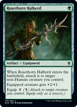 Rosethorn Halberd - Throne of Eldraine - C - 175
