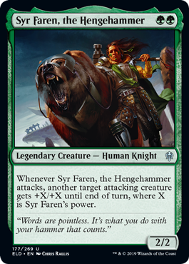 Syr Faren, the Hengehammer - Throne of Eldraine - U - 177