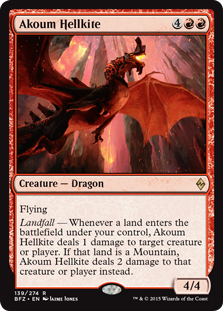 Akoum Hellkite - Battle for Zendikar - R - 139