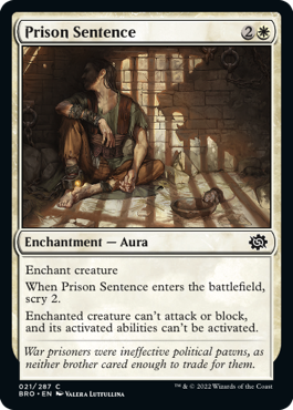 Prison Sentence - The Brothers' War - C - 21