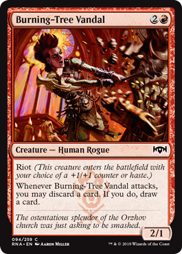 Burning-Tree Vandal - Ravnica Allegiance - C - 94