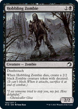 Hobbling Zombie - Innistrad: Midnight Hunt - C - 106