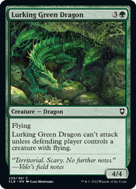 Lurking Green Dragon - Commander Legends: Battle for Baldur's Gate - C - 239