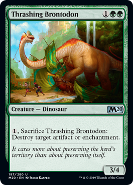 Thrashing Brontodon - Core Set 2020 - U - 197