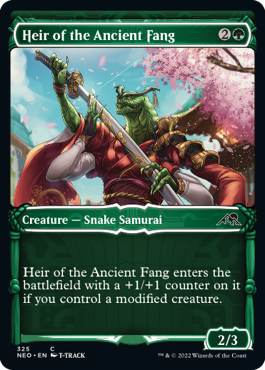 Heir of the Ancient Fang (Showcase) - Kamigawa: Neon Dynasty - C - 325
