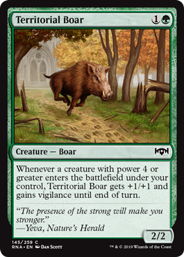 Territorial Boar - Ravnica Allegiance - C - 145