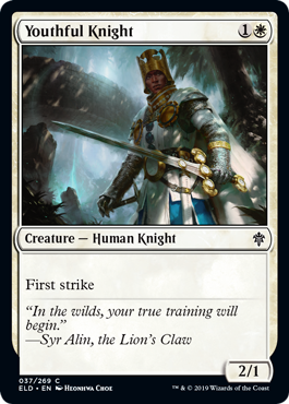 Youthful Knight - Throne of Eldraine - C - 37