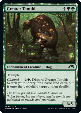 Greater Tanuki - Kamigawa: Neon Dynasty - C - 189