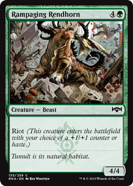 Rampaging Rendhorn - Ravnica Allegiance - C - 135