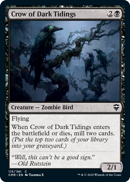 Crow of Dark Tidings - Commander Legends - C - 115