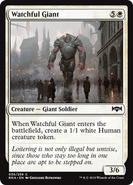 Watchful Giant - Ravnica Allegiance - C - 30