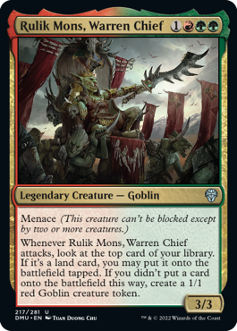 Rulik Mons, Warren Chief - Dominaria United - U - 217