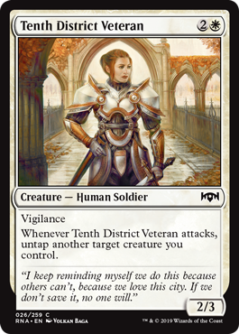 Tenth District Veteran - Ravnica Allegiance - C - 26