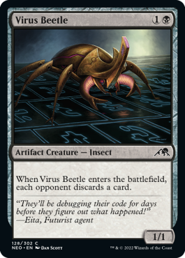 Virus Beetle - Kamigawa: Neon Dynasty - C - 128