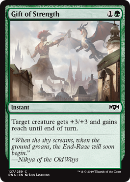 Gift of Strength - Ravnica Allegiance - C - 127