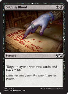 Sign in Blood - Magic 2015 (M15) - C - 114