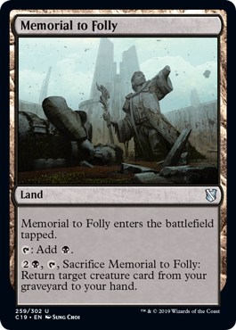 Memorial to Folly - Commander 2019 - U - 259
