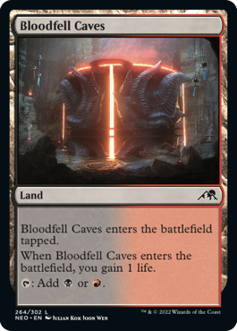 Bloodfell Caves - Kamigawa: Neon Dynasty - L - 264