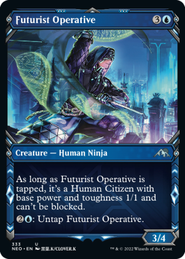 Futurist Operative (Showcase) - Kamigawa: Neon Dynasty - U - 333