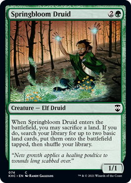 Springbloom Druid - Commander: Kaldheim - C - 74