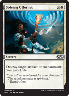 Solemn Offering - Magic 2015 (M15) - C - 33