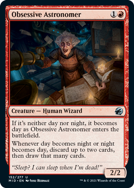 Obsessive Astronomer - Innistrad: Midnight Hunt - U - 152