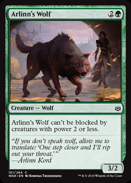 Arlinn's Wolf - War of the Spark - C - 151