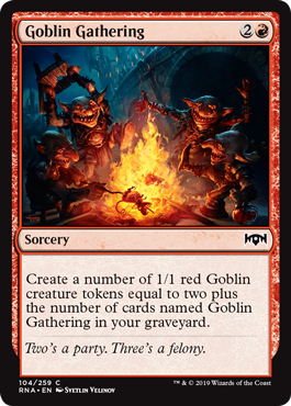 Goblin Gathering - Ravnica Allegiance - C - 104