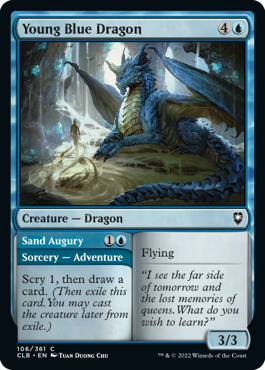 Young Blue Dragon - Commander Legends: Battle for Baldur's Gate - C - 106