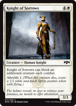 Knight of Sorrows - Ravnica Allegiance - C - 14