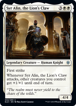 Syr Alin, the Lion's Claw - Throne of Eldraine - U - 32