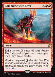 Commune with Lava - Dragons of Tarkir - R - 131