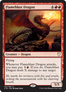 Flameblast Dragon - Commander 2018 - R - 123