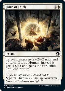 Flare of Faith - Innistrad: Midnight Hunt - C - 19