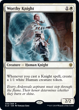 Worthy Knight - Throne of Eldraine - R - 36