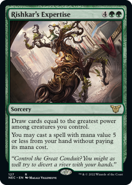 Rishkar's Expertise - Commander: Kamigawa: Neon Dynasty - R - 127